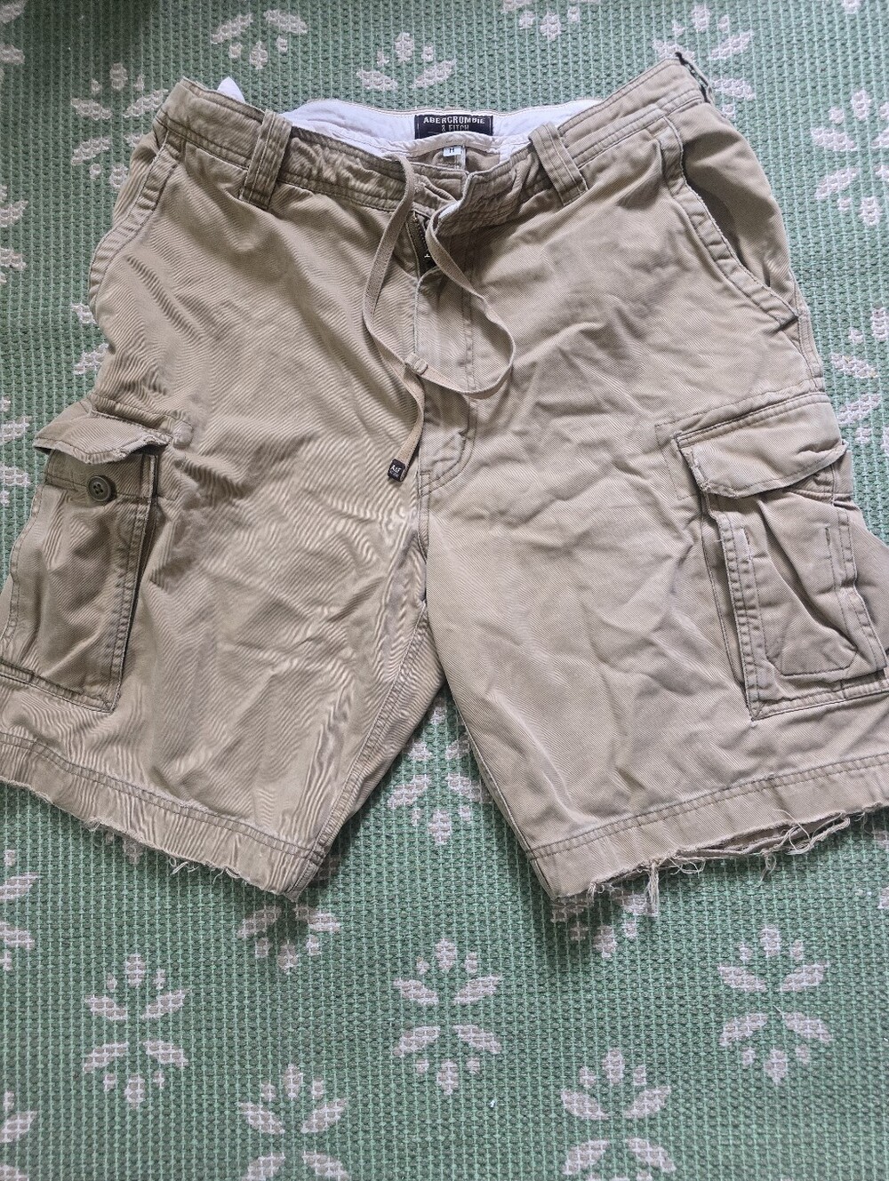 Abercrombie and Fitch Vintage Men Cargo Shorts Waist Size 34